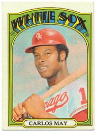 1972 Topps Baseball Cards      525     Carlos May